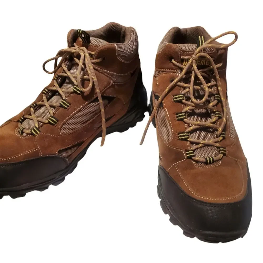 Mt Emey Men's Brown Leather HikingShoes Boots 9703-2L Size 14E